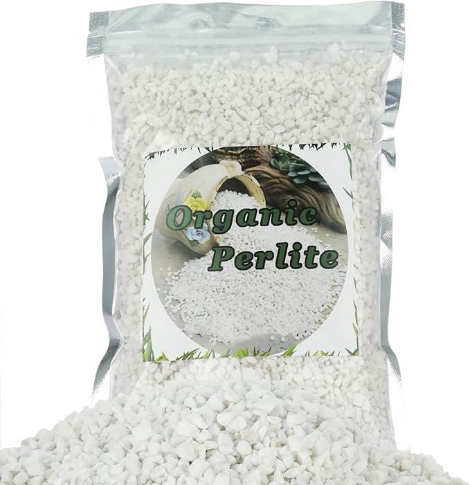 Organic Perlite for Plants, Soil Amendment for Enhanced Drainage and Growth, Ideal for Potting Mixes(4 Quart)