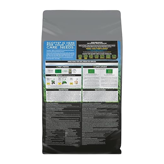 Scotts Turf Builder Triple ActionI, Weed Killer and Preventer Plus Lawn Fertilizer, 4,000 sq. ft., 11.31 lbs.