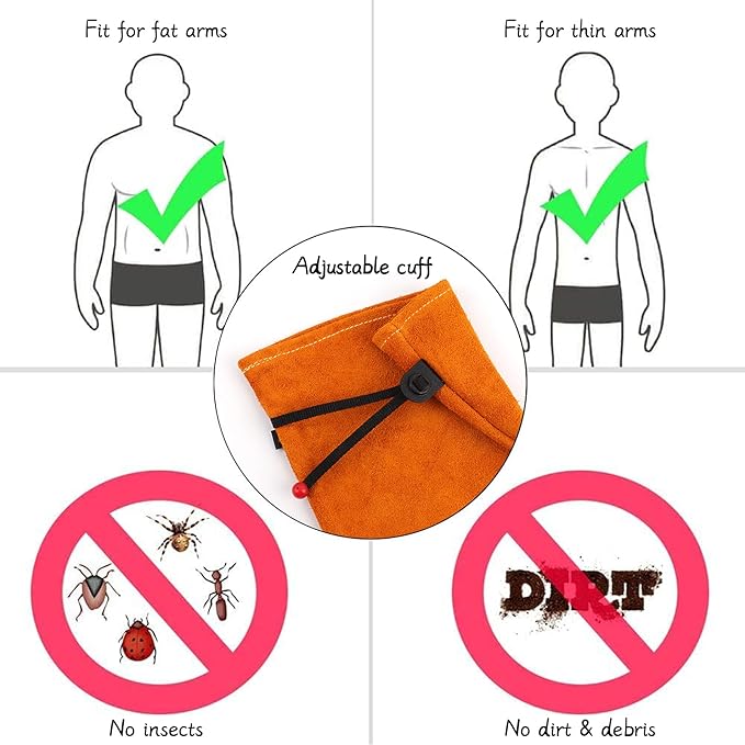 Gardening Gloves for Men&Women, [2024 Updated] Professional Rose Pruning Gloves Thorn Proof, Adjustable Cuff, Breathable Leather Cowhide Long Garden Gloves,Garden Gifts & Tools for Gardener,Yard Work