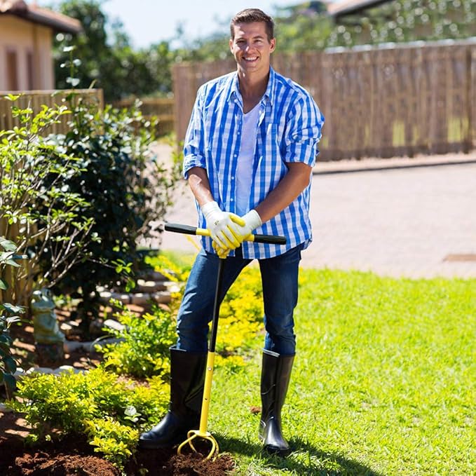 Manual Twist Tiller for Gardening, Garden Claw Hand Tiller, Steel Cultivator Tiller Lawn Aerator Soli Lossener for Gardening Bed and Plant Box