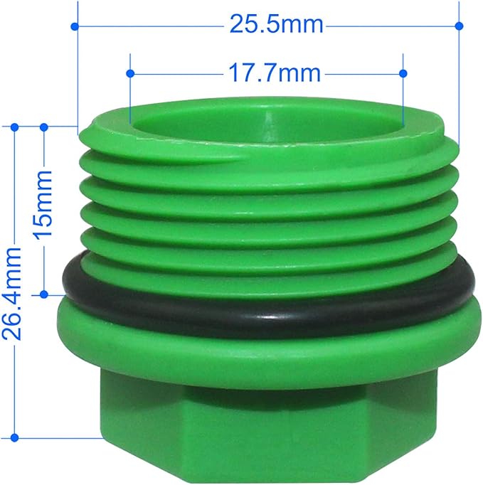 30 Pieces Male Threaded PPR End Cap Plugs Garden Irrigation Pipe Fittings Water Tubing Stopper for Preventing Leakage Clogging (3/4 inch)