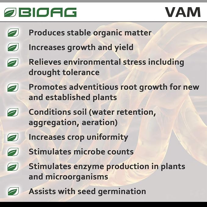 VAM Endo-Mix 7-Blend Mycorrhizal Root & Soil Inoculantfor Transplanting, Root Growth, Seed Germinating, All Plants, Lawn (100 Grams) (BA78001)