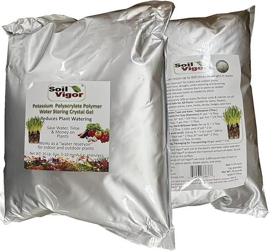 Water Storing Crystal Soil Additive Commercial Grade (40, Pounds)