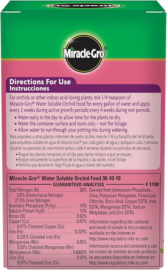 Miracle-Gro Water Soluble Orchid Food, Plant Fertilizer, 8 oz. (12-Pack)