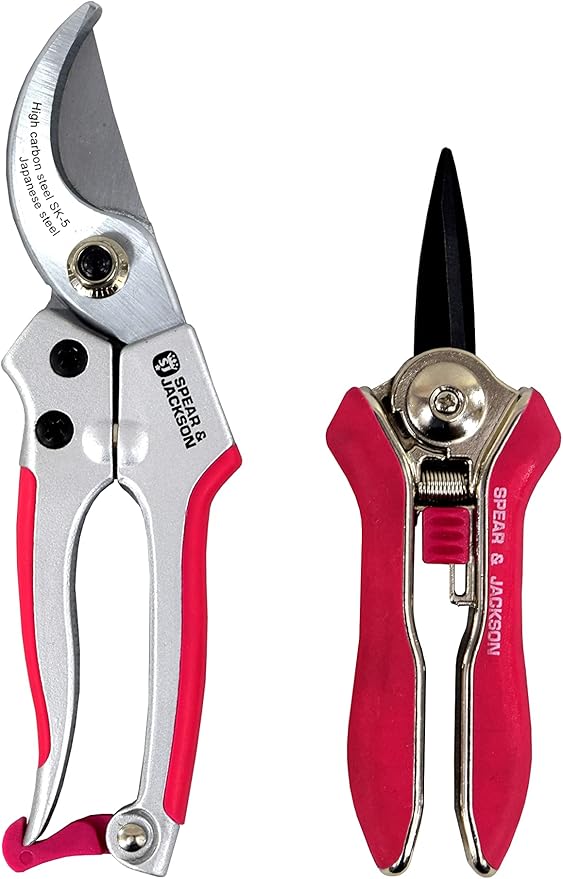 Spear & Jackson CUTTINGSET9P Colours Pruner & Snip Set
