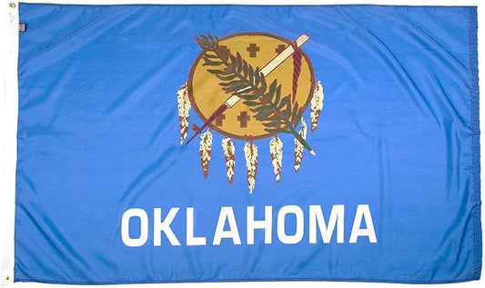FlagSource Oklahoma Nylon State Flag, Made in USA, 5x8'