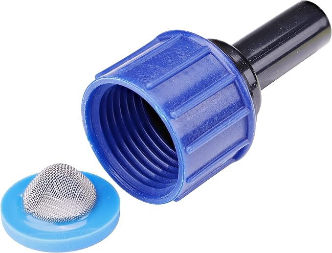 Raindrip R325CB Compression Swivel Adaptor with Washer, Connects 1/4 Inch Tubing or Dripline to 3/4 Inch MHT Hose Bibb or Garden Hose, Black