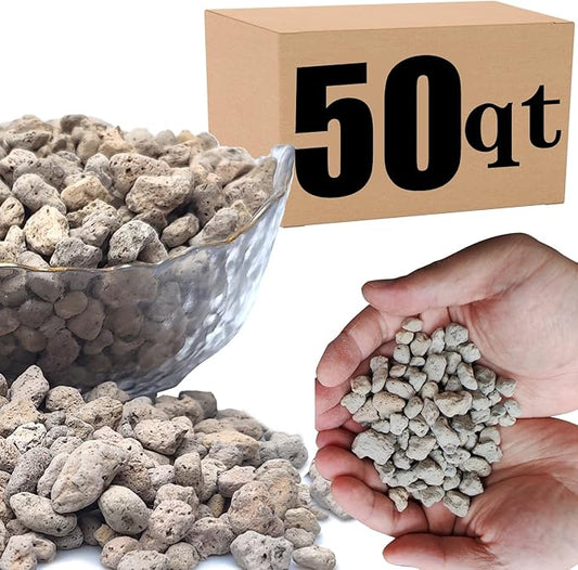 MDPQT Horticultural Pumice for Plants Professional Sifted (50 QT, 3/8 inch)