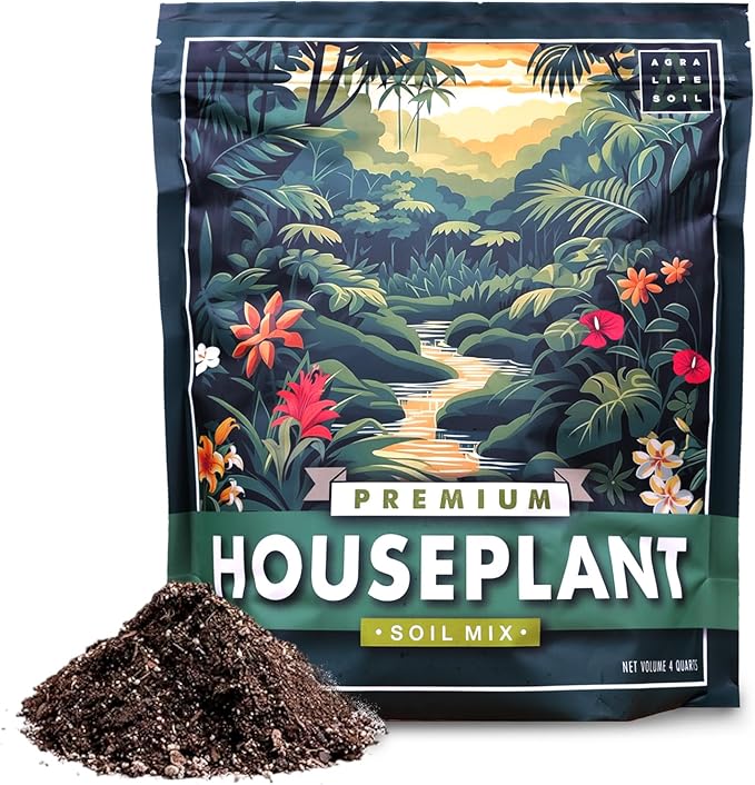 Premium Houseplant Soil Mix for Indoor & Outdoor Plants - Potting Soil for Monstera, Pothos, Snake Plants & More - Organic Blend for Thriving Plant Growth -Potting Soil Indoor Plants Indoor Plant Soil