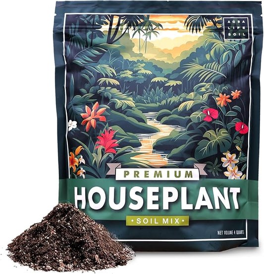 Premium Houseplant Soil Mix for Indoor & Outdoor Plants - Potting Soil for Monstera, Pothos, Snake Plants & More - Organic Blend for Thriving Plant Growth -Potting Soil Indoor Plants Indoor Plant Soil