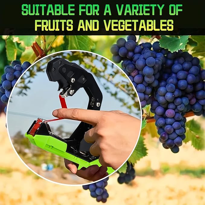 Plant Tying Machine, Lightweight Plant Tying Tape Tool, for Gardeners Farmers with Blade Replacement Garden Tapes and Staples