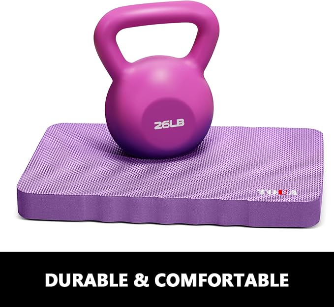 Kneeling Pad Thick Extra Large High Density Foam Comfort Kneeling Pad for Work Gardening Yoga Exercise Garden Knee Pad Purple, 1 Pack