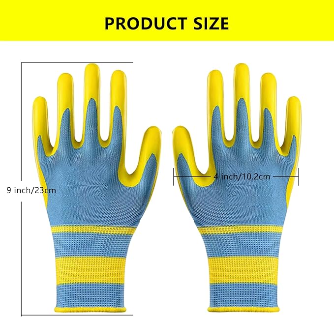 gardening gloves 12 Pairs for work cleaning welding or mechanix material cotton rubber or latex for women or men