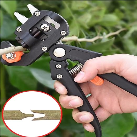 SUCA Grafting Tool Kit, Garden Pruner Tools with Replacement Blades, Plant Branch Vine Fruit Tree Cutting Tool Kits Scissors, Perfect for Fruit Trees Grafting (tool 1)