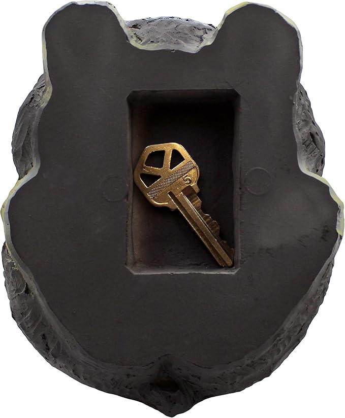 Stocky Bunny Garden Statue - Outdoor Key Hider for Garden, Porch or Patio - Magnetic Cover Key Hider