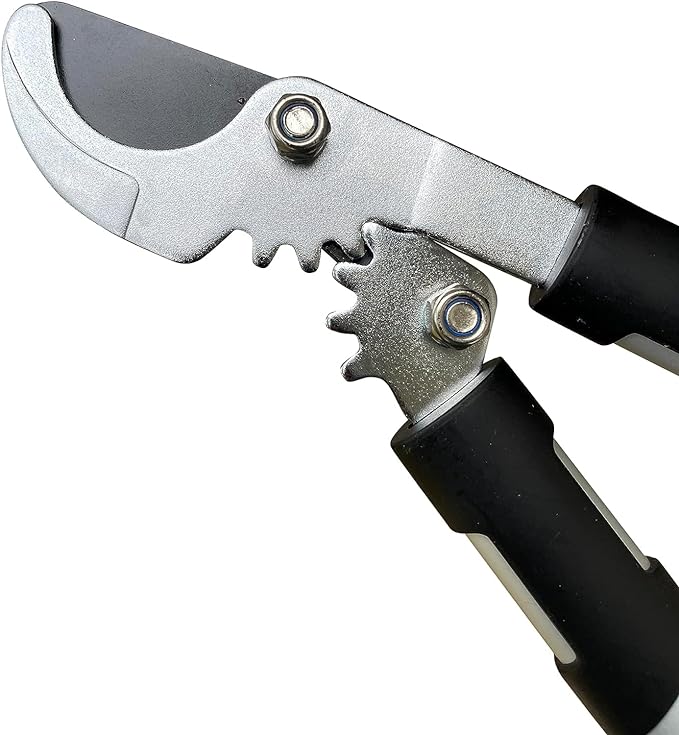 GARDEN GURU Bypass Loppers Tree Trimmer Clipper - 3X Cutting Power Gardening Loppers Pruning Shear -Comfort Grip Handles -High Carbon Steel Blade – Heavy Duty Branch Cutter –Cut Thick Branches w Ease
