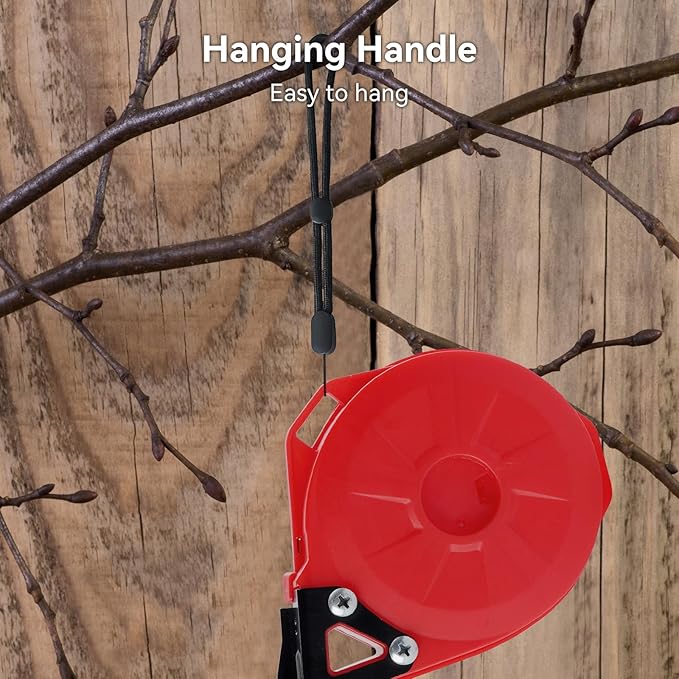 Upgraded Plant Tying Machine, Lightweight Plant Type Gun with 20 Rolls Tapes, 20000Pcs Staples to Tie Up Vine, Plant Tying Tool with SK5 Blade Replacement for Tomato, Cucumber, Grape (Red)