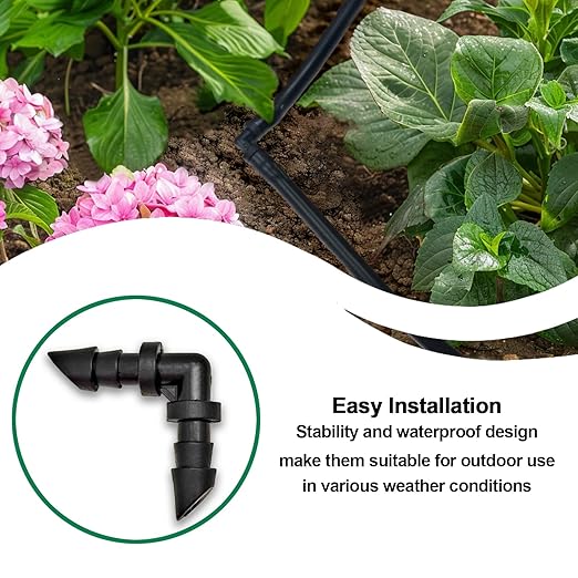 Drip Irrigation Parts, 1/4 Drip Irrigation Fittings Drip Irrigation Kit - Drip Line Connectors Drip Irrigation Connectors Drip System Parts 50 Pcs
