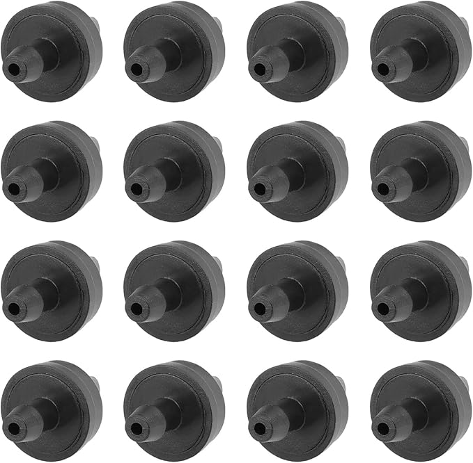 METALLIXITY Pressure Compensating Dripper, (2.6 Gallon Per Hour) 50Pcs, Plastic Irrigation Drip Emitters - for Watering Garden Lawn Plants, Black