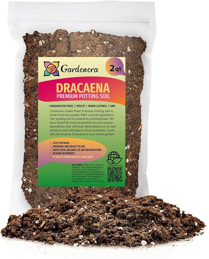 Premium Dracaena Potting Soil Mix - (2 Quart Bag)