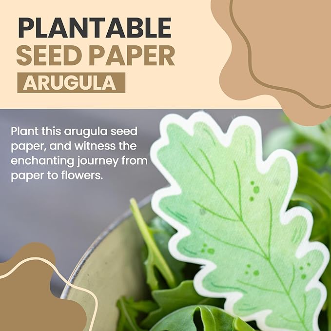10 Pcs Plantable Seed Paper - Seed Paper Favors | Flower Seed Paper for Gardening, Crafting, Birthdays, Wedding Anniversaries | Indoor Flower Plantable Seeded Paper | Plantable Mini Seed Papers Set
