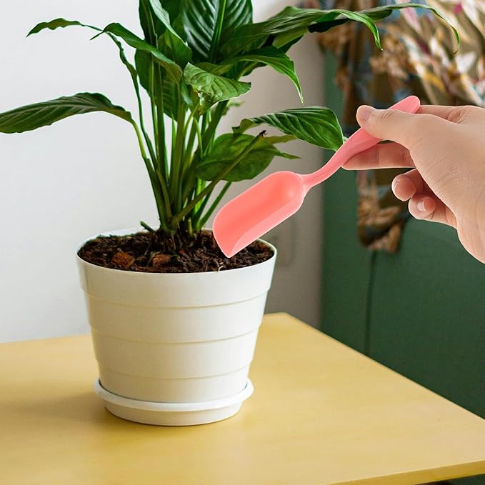 Sosoport 60 Pcs Colorful Plastic Mini Soil Scoops and Shovels for Gardening Planting Transplanting Ideal Tools for Flower Enthusiasts