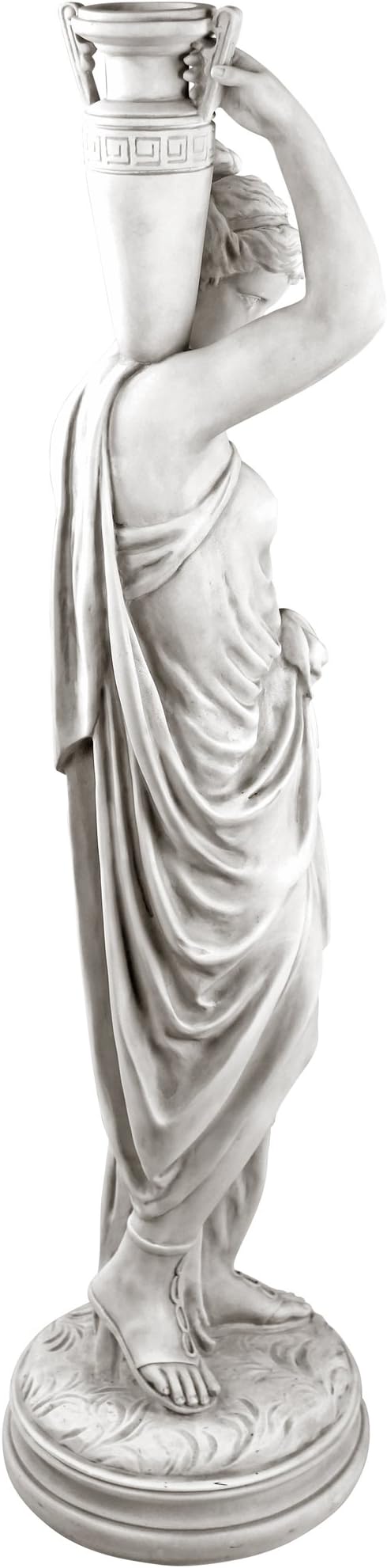 Design Toscano Dione the Divine Greek Water Woman Indoor/Outdoor Garden Statue, Grande, 38 inches tall, Cast Stone Resin, Antique Stone Finish