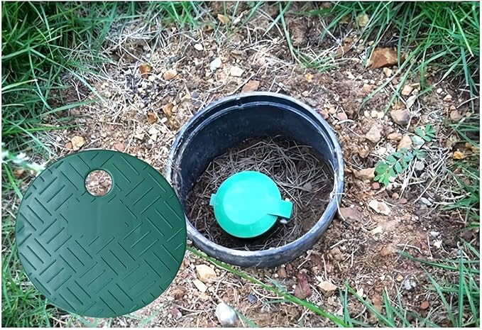 4 Pcs Valve Box Cover Lid ID 5.5" OD 6" Round Sprinkler System Irrigation Sprinkler Valve Box Cover