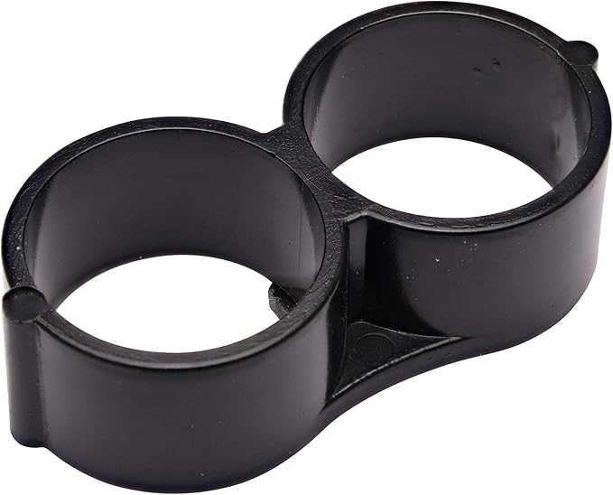 Raindrip 299005B Compression End Clamp Fitting, Fits 1/2-Inch - 5/8-Inch Tubing, in a Figure 8 Design, 5-Pack Bag, for Drip Irrigation Supply Tubing, Dripline, Drip Systems, Black