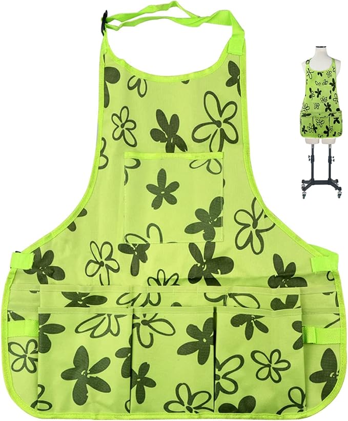 PATILWON Gardening Apron with Large Pockets for Women, 14 Pockets Waterproof Tool Apron, Work Apron Heavy Duty, Size M to XL
