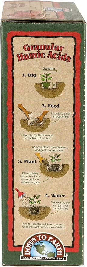 Down to Earth Organic Granular Humic Acids Fertilizer Mix, 5 lb