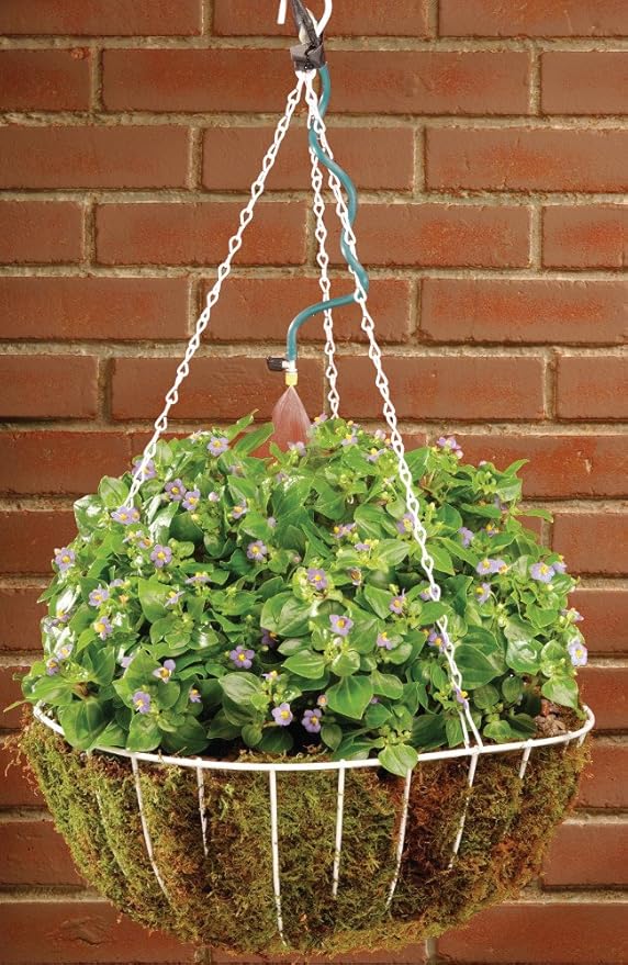 Orbit 56318 Hanging Basket Flex-Mist Watering Kit with Hose-End Timer