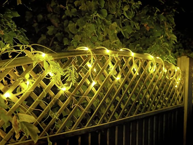 Solar Rope Light 3 Pack 39 FT 100 LEDs IP65 Waterproof Outdoor LED ‎Solar Outdoor Lights for Party Garden Yard Home Wedding Christmas Halloween Holiday Tree Decoration Lighting(3 Pack)