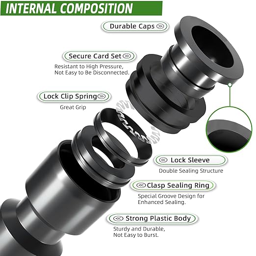 30PCS Push-to-Fit Drip Irrigation Emitters for 1/4 inch Irrigation Tubing, Adjustable 360 Degree Drip Emitter Sprayer with Stake, Irrigation Dripper Sprinklers for Drip Irrigation System