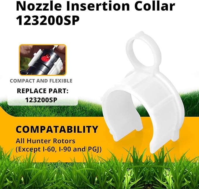 2 Pack 123200SP Nozzle Insertion Collar Replacement for Hunter, Rotor Hold-Up Tool