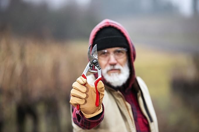 Felco Pruning Shears (F 13) - High Performance Swiss Made One-Hand or Two-Hand Garden Pruner with Steel Blade