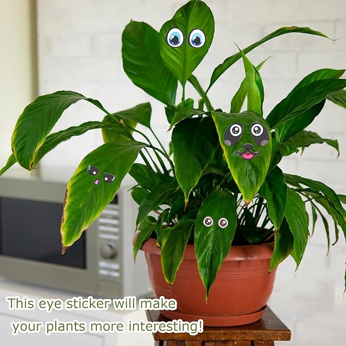 80 PCS Cute Plant Eyes for Potted Plants, Stereoscopic Eye Sticker, Perfect Indoor Plant Accessories, Ideal Unique Gifts for Plant Lovers
