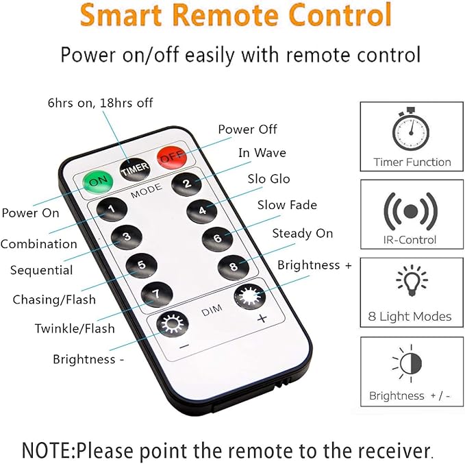 2 Pack 36ft 100 LED Battery Operated String Lights with Remote Timer Waterproof 8 Modes String Lights for Bedroom, Garden, Easter, Party, Christmas Indoor and Outdoor Decorations -Multicolor