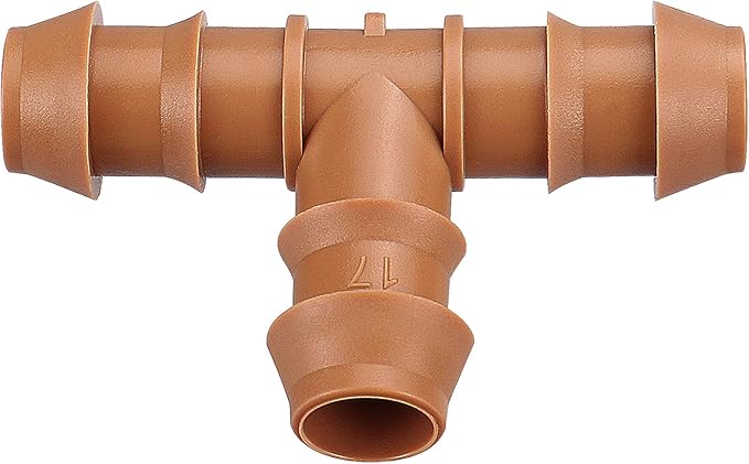Drip Irrigation Fittings Kit for 1/2 Inch Tubing, 20 Pieces Drip Irrigation Parts for Drip Sprinkler System - 8 Couplings, 6 Tees, 6 Elbows, Drip Line Connectors for 1/2" Drip Irrigation Hose