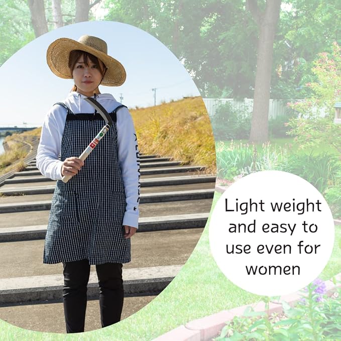 Japanese Weeding Sickle (Thin Blade) High Grade Steel Blade (Blue Steel No.2) Hand Tool for Gardening, Weeding and Farming, Light Weight, Blade Length 6.50inch