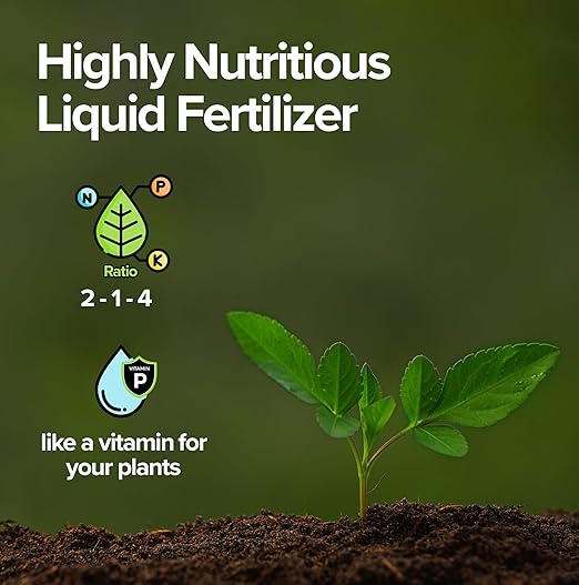 OMRI Listed Organic Concentrated Fish Poop | Plant Food & Soil Conditioner | Liquid Fish Fertilizer for Indoor Potted House Plants, Herb Gardens, Hydroponics (1 Gallon)