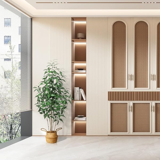 Artificial Eucalyptus Tree,5Ft Tree Fake Plant in Pot for Home and Office Decor,Potted Faux Plants Tall Artificial Trees for Indoor, Outdoor