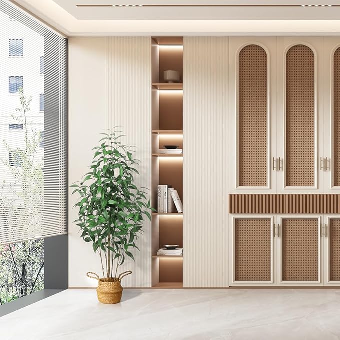 Artificial Eucalyptus Tree,5Ft Tree Fake Plant in Pot for Home and Office Decor,Potted Faux Plants Tall Artificial Trees for Indoor, Outdoor