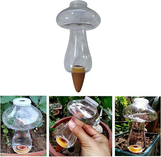 Mushroom Shape Self Watering Spikes, Plant Watering Bulbs Drip Irrigation System Devices for Indoor and Outdoor Plants