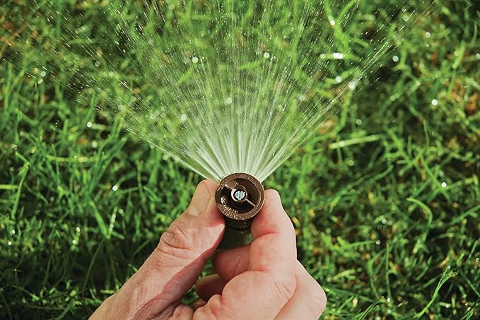 Rain Bird 1806APPRS Pressure Regulating (PRS) Professional Pop-Up Sprinkler, Adjustable 0° - 360° Pattern, 8' - 15' Spray Distance, 6" Pop-up Height, Black
