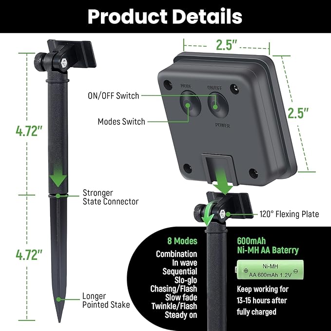 Solar String Lights 2 Pack 100ft Outdoor Waterproof 200 Led Fairy Lights 8 Modes - Ideal for Garden, Courtyards, Trees (Cool White)