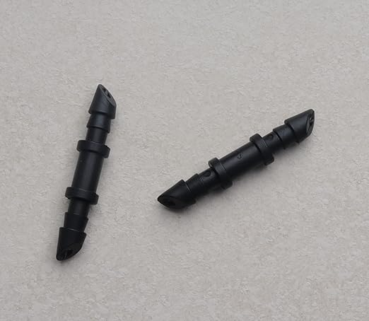 Sowaka 30 Pcs Drip Irrigation Fittings Kit Black 1/4 Inch Tube End Goof Hole Plugs Irrigation Stoppers for Drip Systems Home Garden Lawn Supplies (Coupling)