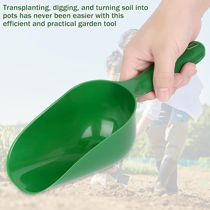 Plastic Garden Shovel Multi-Function Plastic Scoop Soil Shovel Spoons Digging Tool Scoop Gardening Tools Succulent Soil Shovel for Flower Vegetables Soil Transplanting