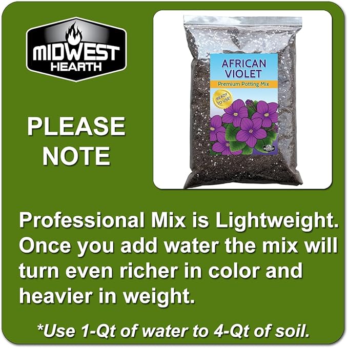 African Violet Natural Potting Soil Mix (Made in USA) (8 Dry Quarts)