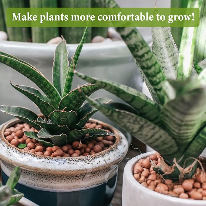 Legigo 19 LBS Organic Expanded Clay Pebbles, 4mm -16mm Light Expanded Clay Aggregate, Natural Clay Pebbles for Hydroponic & Aquaponics Growing, Orchid Potting Mix, Dutch Buckets, Drainage